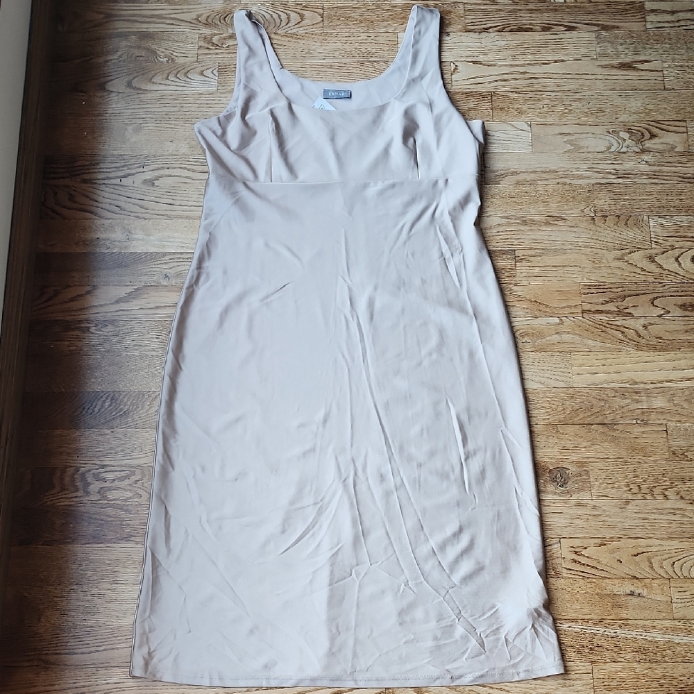 (XL) Kenar Cream Midi Slip Shapewear Comfy Modest Intimates Stretchy Flattering